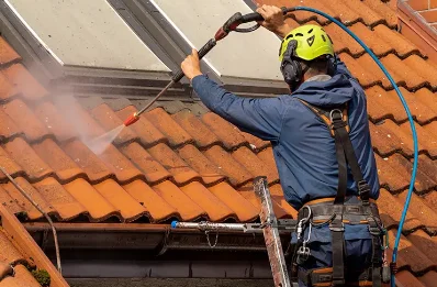 Démoussage et hydrofuge de toiture à Rœulx